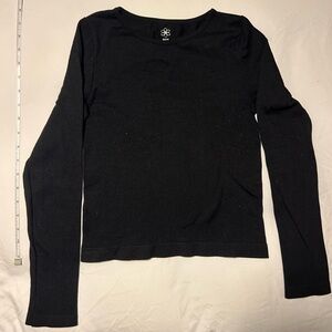 Aura Classic Black Long Sleeve Tee